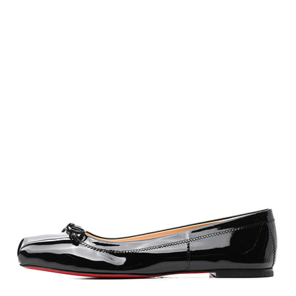 Christian Louboutin Patent Mamadrague Flats 40 Black 1 of 8