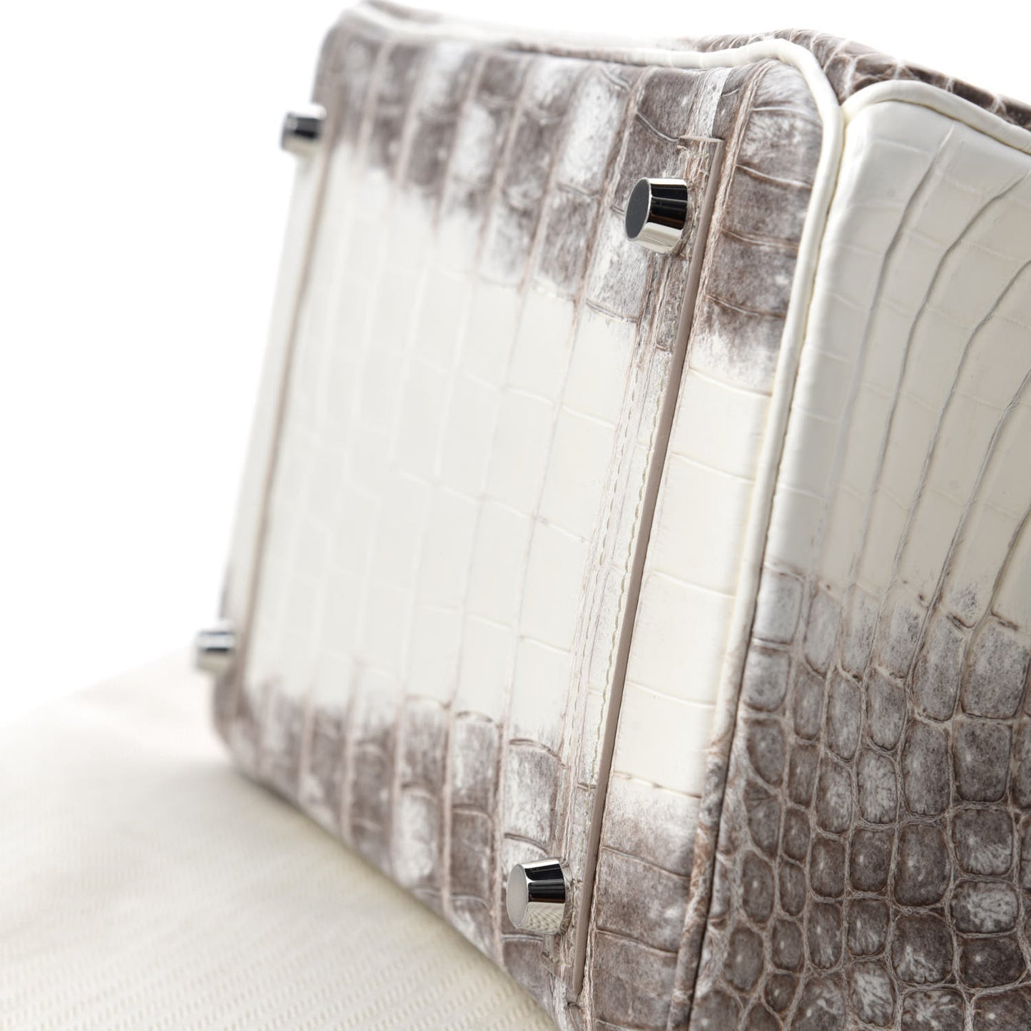 Matte Niloticus Crocodile Himalaya Birkin 30 Blanc