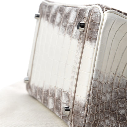 Hermes Matte Niloticus Crocodile Himalaya Birkin 30 Blanc 6 of 15