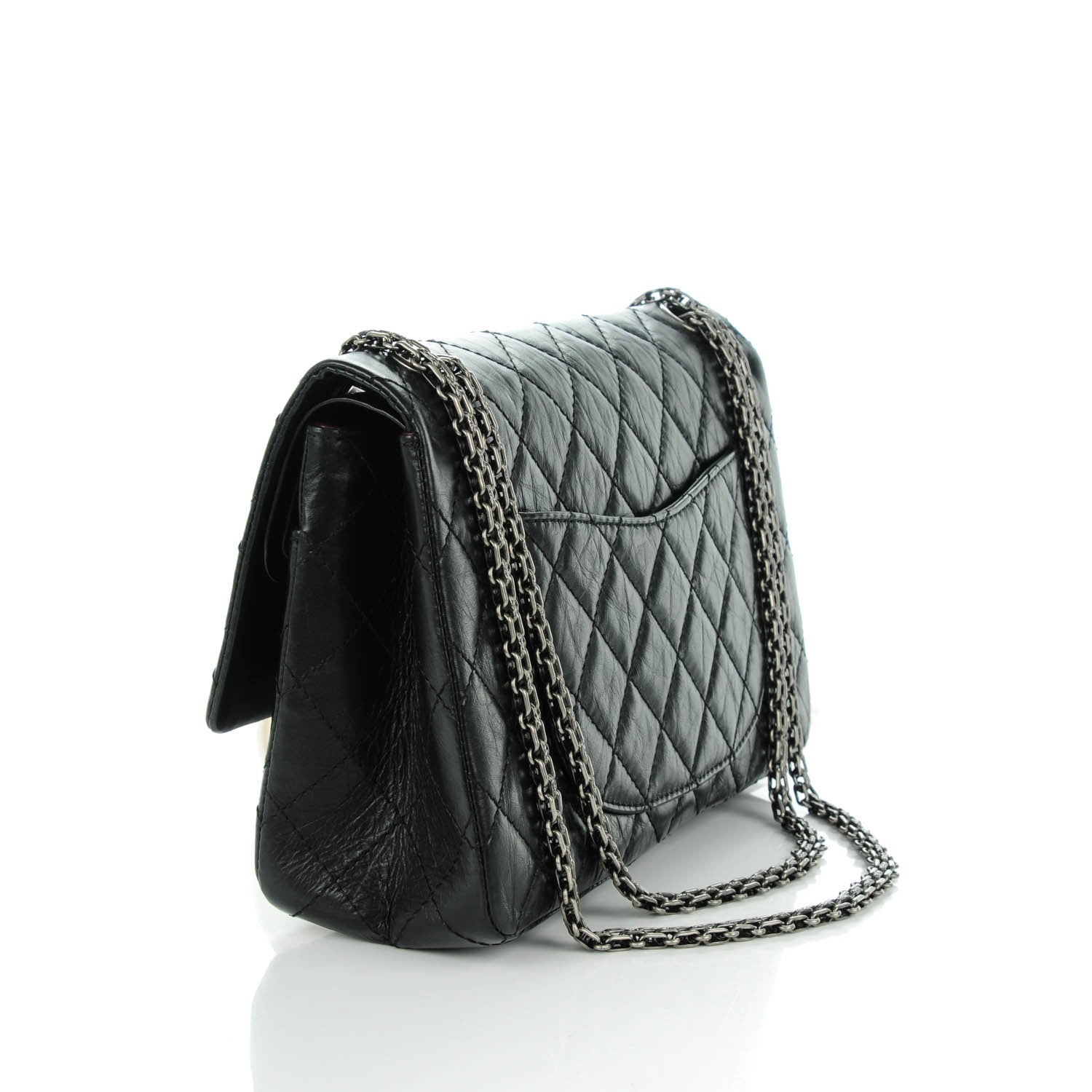 Chanel Aged Calfskin Quilted 2.55 Reissue 226 Flap Black 3 of 8