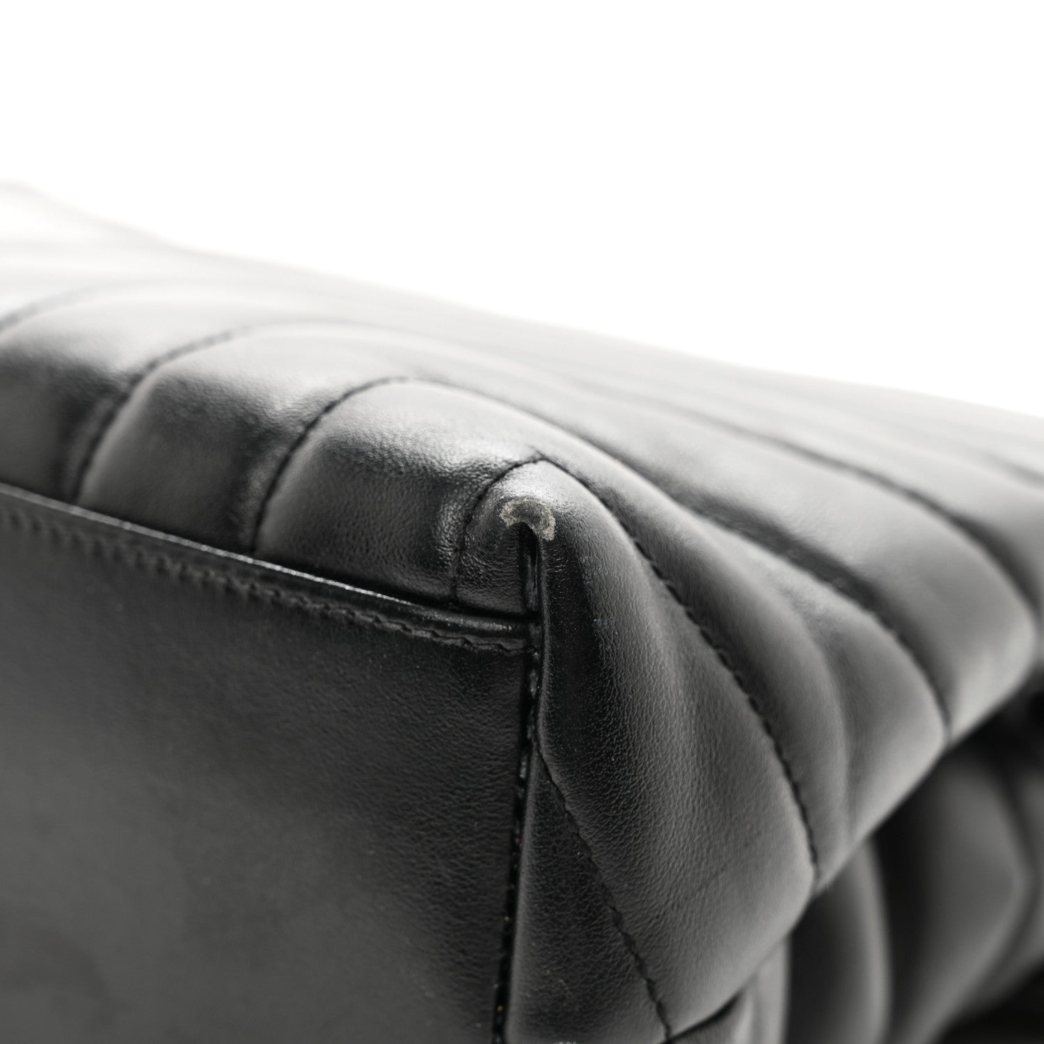 Saint Laurent Calfskin Y Quilted Monogram Monochrome Medium Loulou Chain Satchel Black 11 of 11
