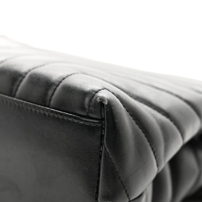 Saint Laurent Calfskin Y Quilted Monogram Monochrome Medium Loulou Chain Satchel Black 11 of 11