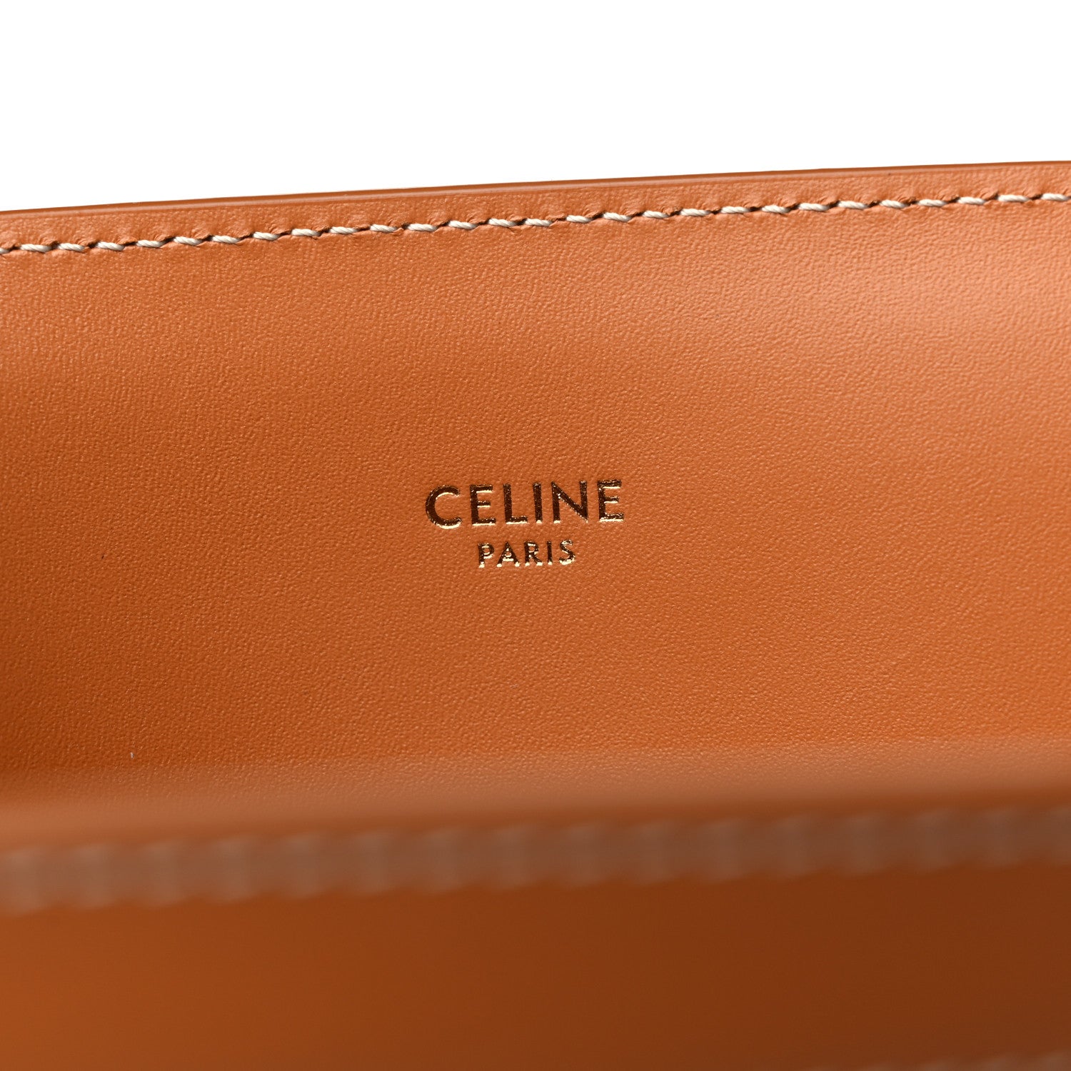 Celine Canvas Calfskin Logo Print Small Vertical Cabas Natural Tan 6 of 8