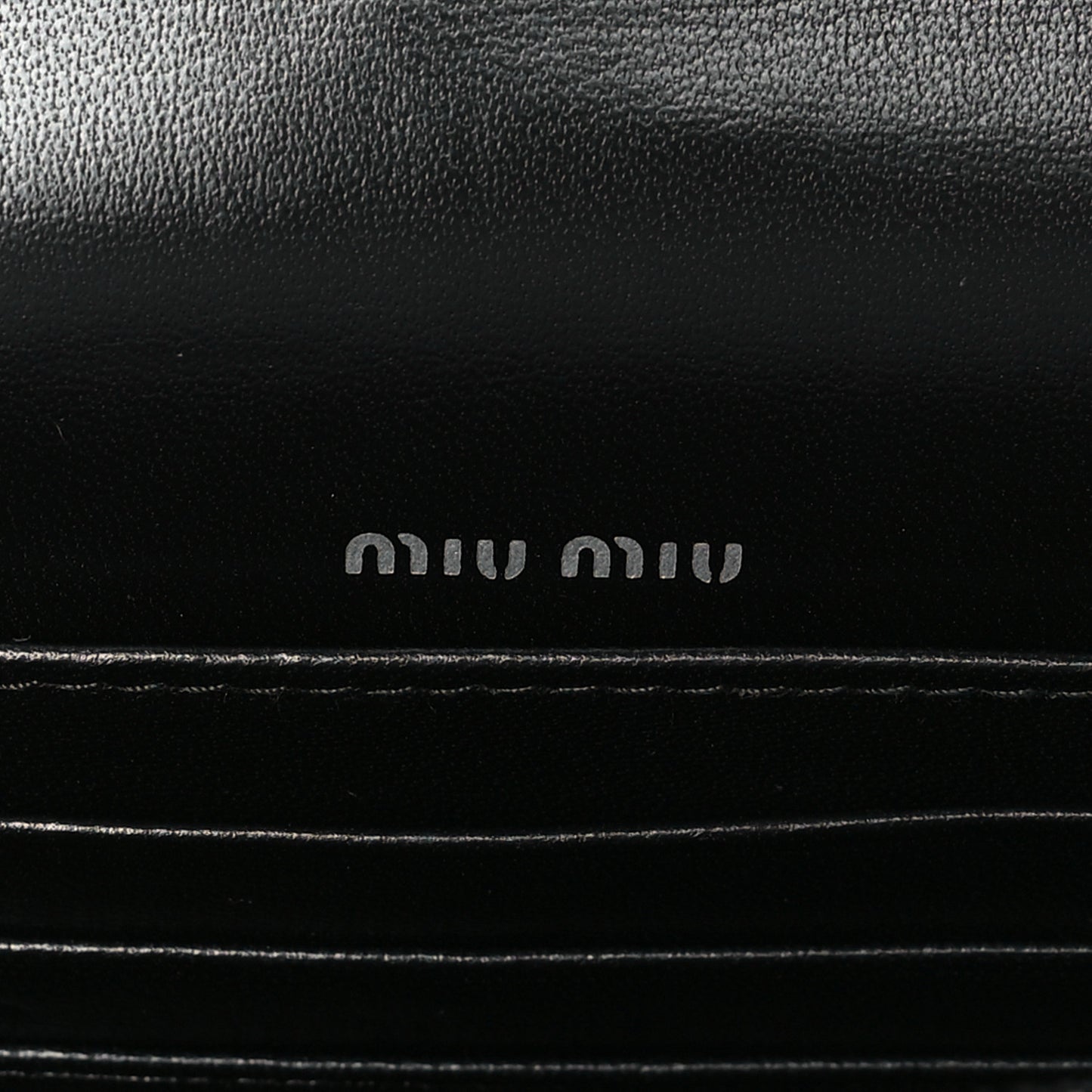 Patent Crystal Logo Mini Crossbody Black