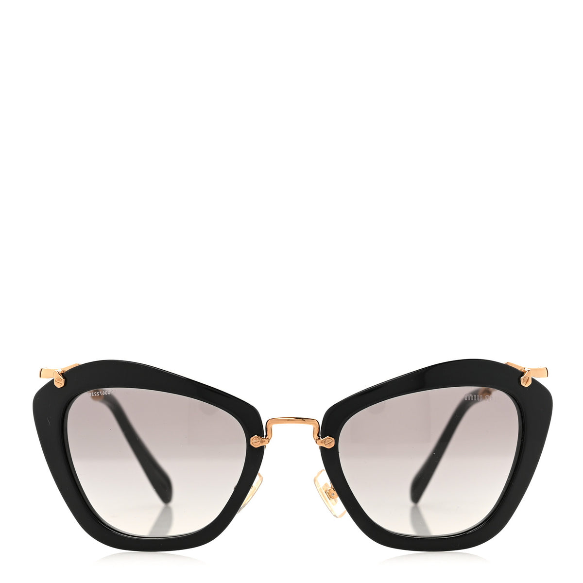 Miu Miu Acetate Metal Cat Eye Sunglasses SMU10N Black 2 of 6