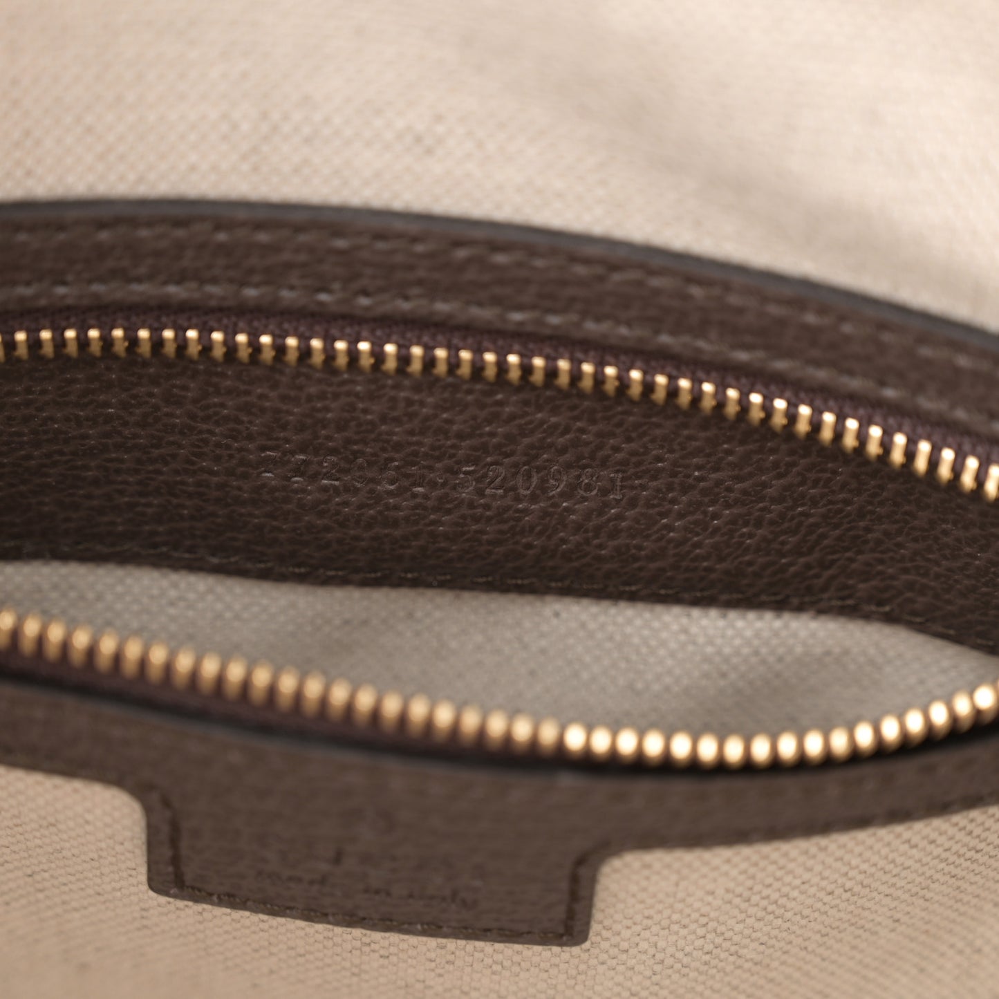 GG Supreme Monogram Web Small Ophidia Top Handle Bag Beige Ebony