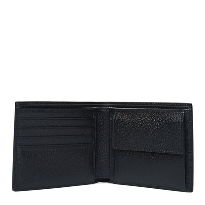 Gucci Textured Calfskin GG Marmont Bi-Fold Coin Wallet Black 5 of 10