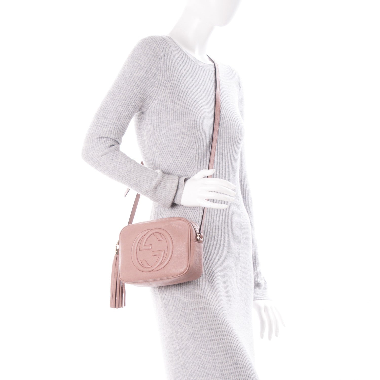 Gucci Cellarius Calfskin Small Soho Disco Bag Dark Cipria 2 of 7