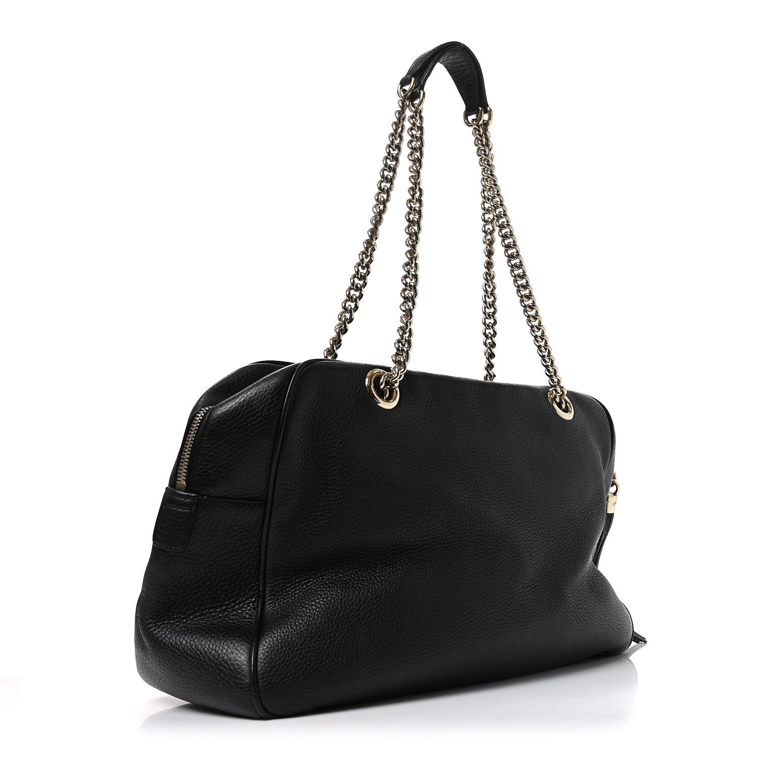 Gucci Pebbled Calfskin Medium Soho Bowler Black 3 of 12