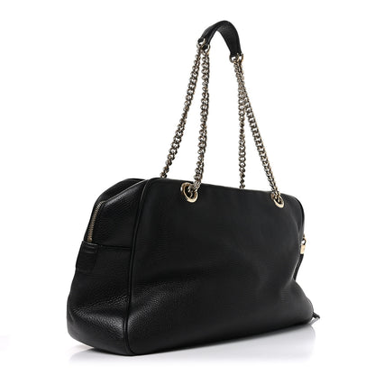 Gucci Pebbled Calfskin Medium Soho Bowler Black 3 of 12