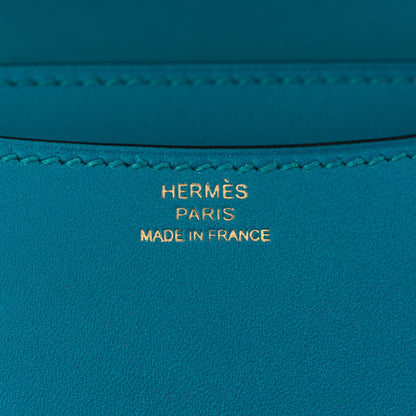 Hermes Tadelakt Constance 18 Bleu Izmir 6 of 11