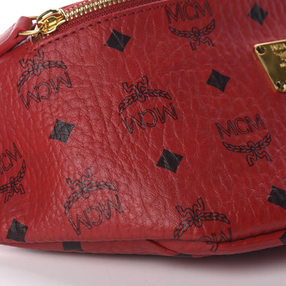 MCM Visetos Small Stark Belt Bag Ruby Red 7 of 9