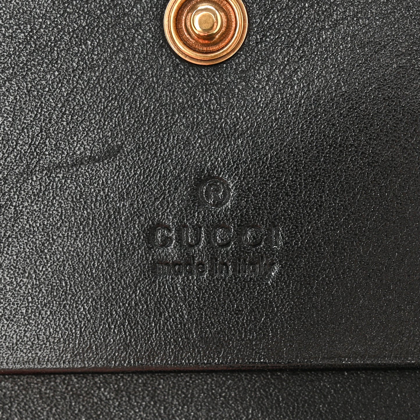 Calfskin Matelasse GG Marmont Card Case Wallet Black