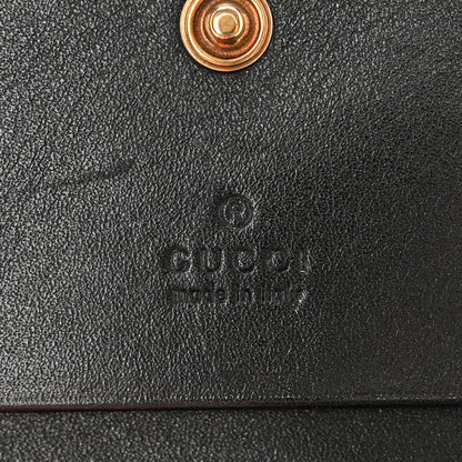 Gucci Calfskin Matelasse GG Marmont Card Case Wallet Black 6 of 16
