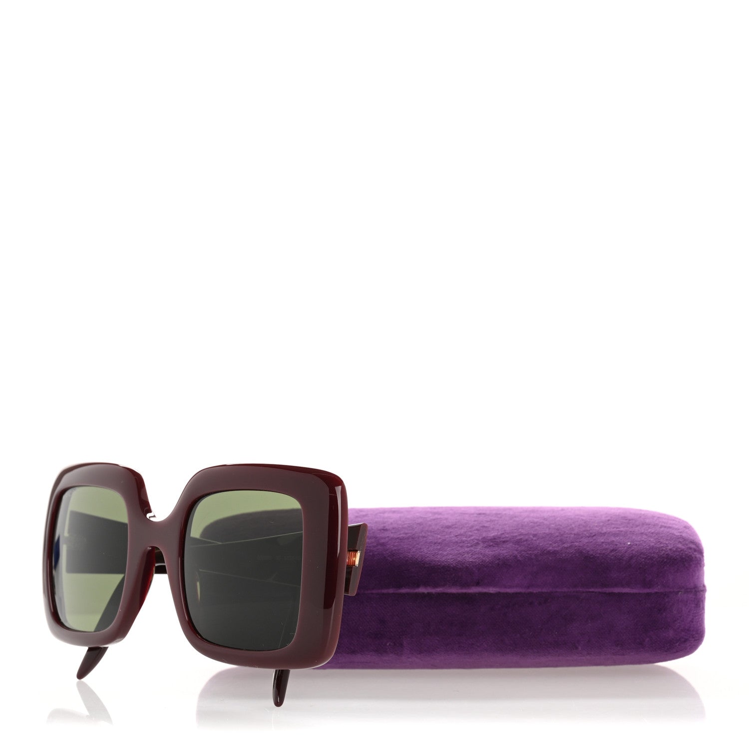 Gucci Acetate Square Frame Sunglasses GG0896S Purple 10 of 10