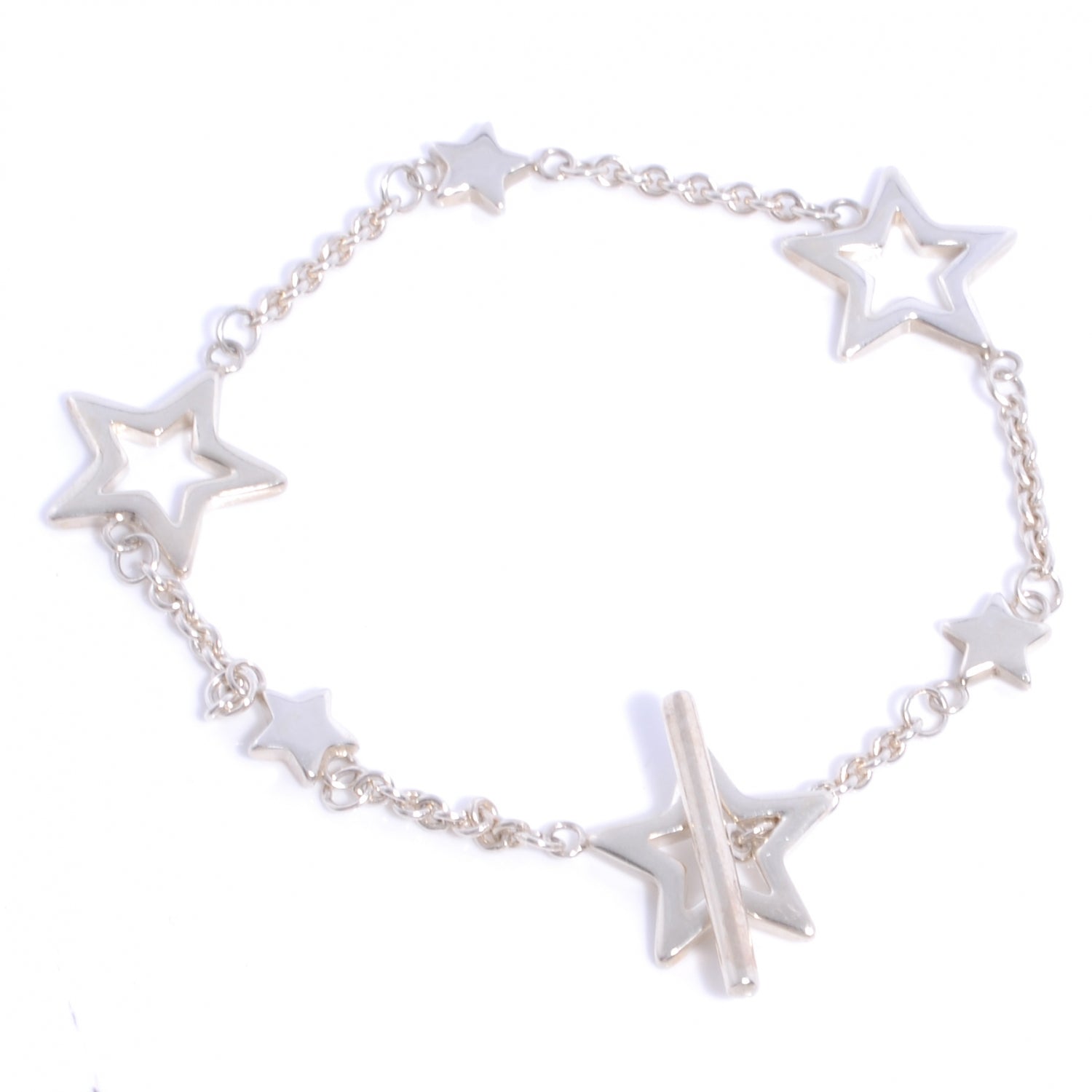 Tiffany Sterling Silver Star Toggle Bracelet 1 of 5
