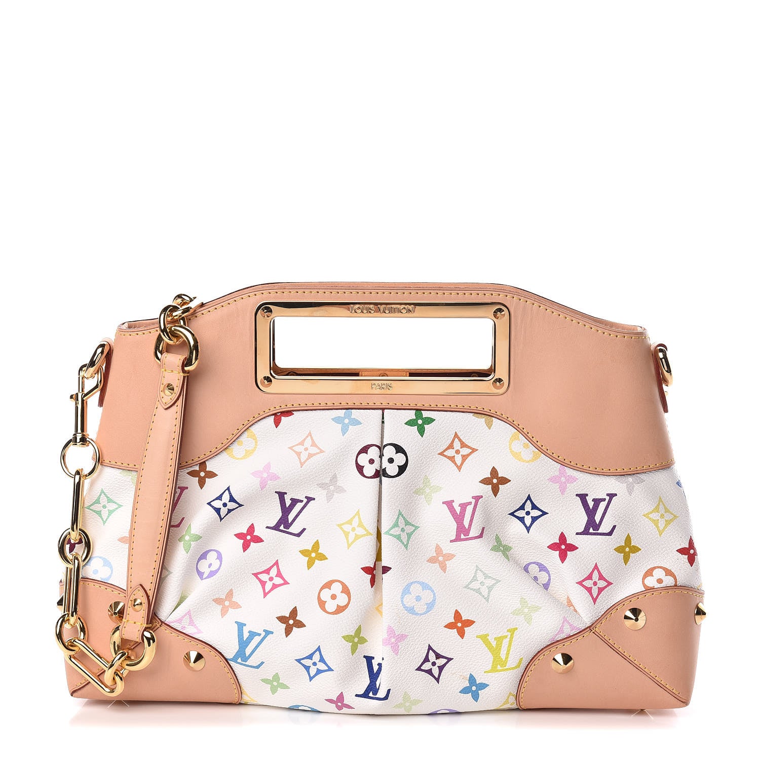 Louis Vuitton Monogram Multicolor Judy MM White 1 of 10