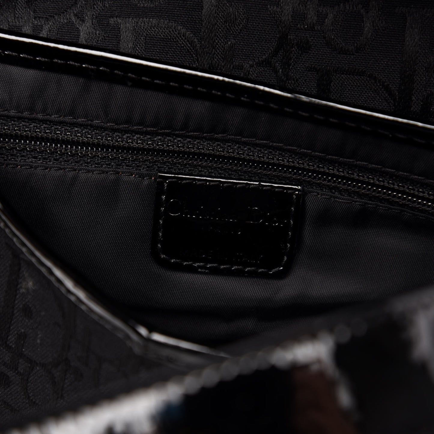 Monogram Saddle Bag Black