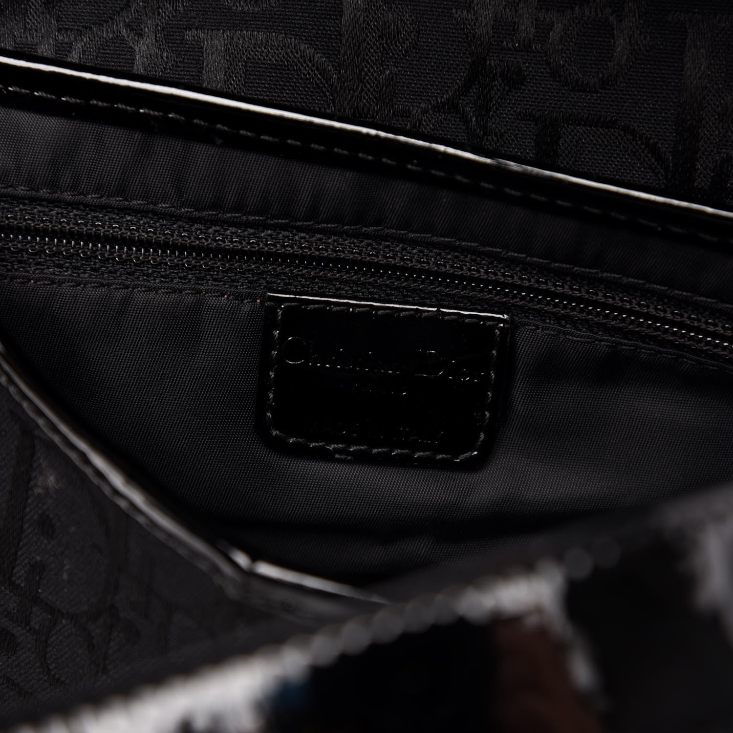 Christian Dior Monogram Saddle Bag Black 6 of 11
