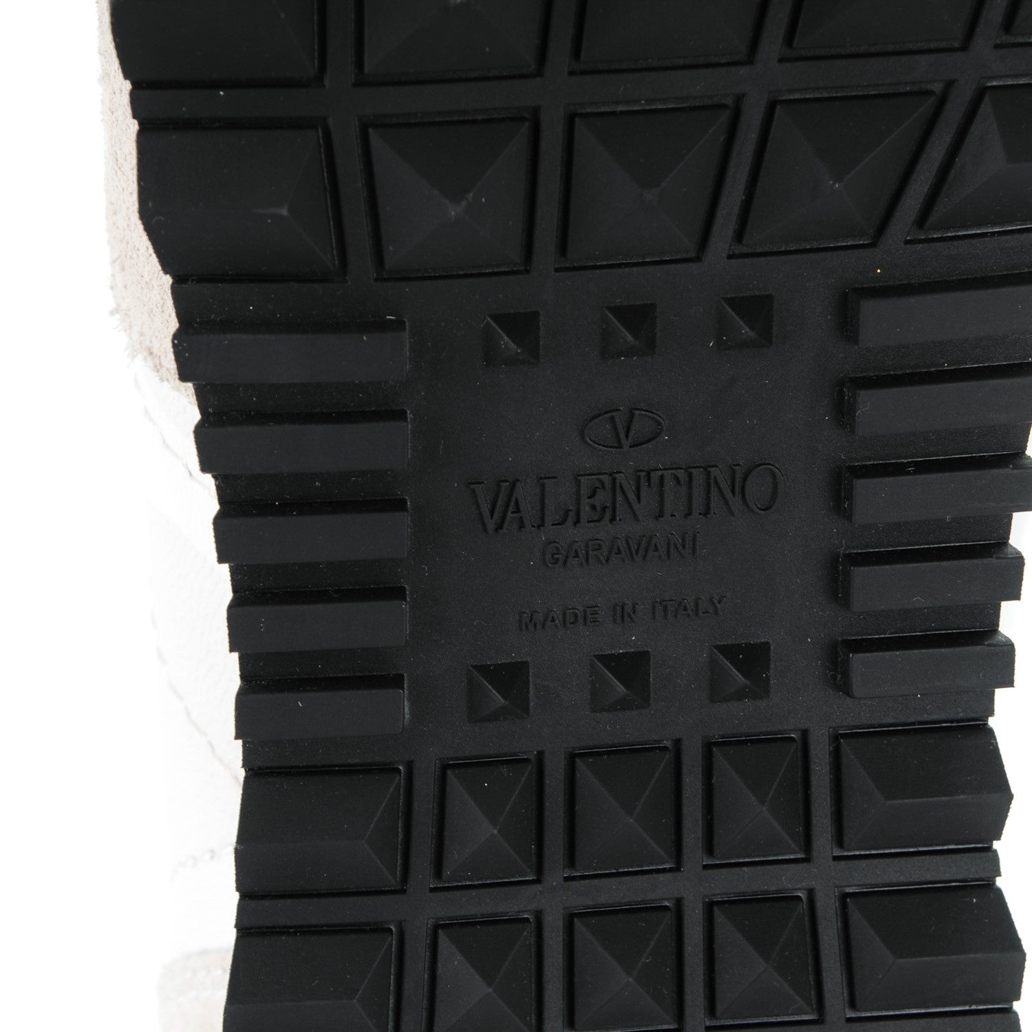Valentino Garavani Fabric Suede L'Amour Womens Rockrunner Sneakers 39.5 White 6 of 10