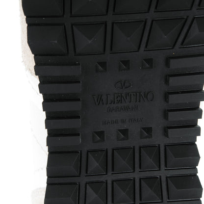Valentino Garavani Fabric Suede L'Amour Womens Rockrunner Sneakers 39.5 White 6 of 10
