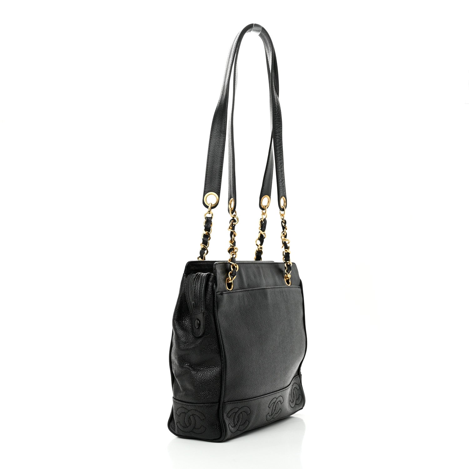 Chanel Caviar CC Shoulder Bag Black 3 of 13