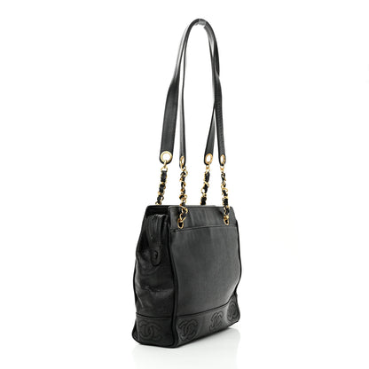 Chanel Caviar CC Shoulder Bag Black 3 of 13