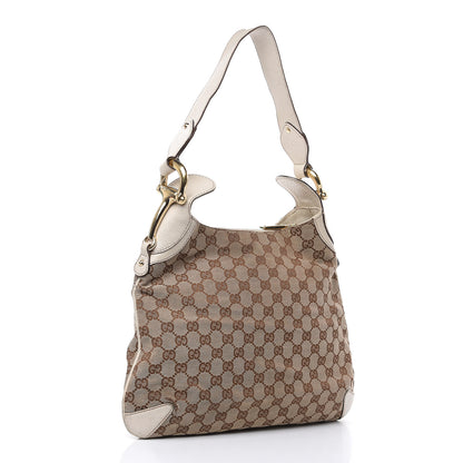 Gucci Monogram Creole Hobo Ivory 3 of 20