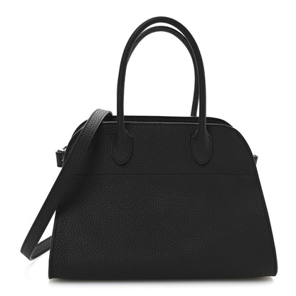 The Row Grained Calfskin Soft Margaux 10 Bag Black 1 of 11