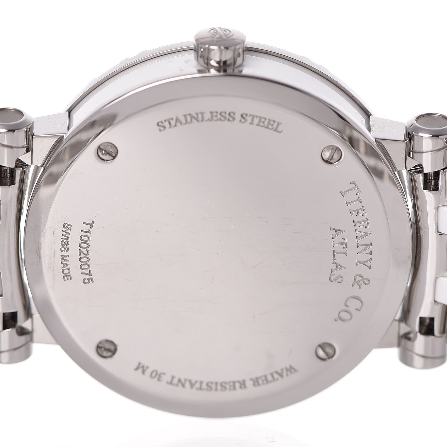 Tiffany Stainless Steel Ceramic 36mm Atlas Quartz Watch 7 of 8