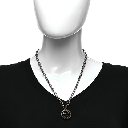 Gucci Sterling Silver Small Interlocking G Pendant Necklace 2 of 6