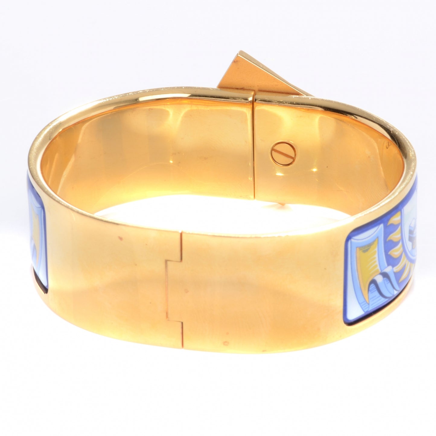Enamel Printed Wide Sun Bleu Bracelet 65