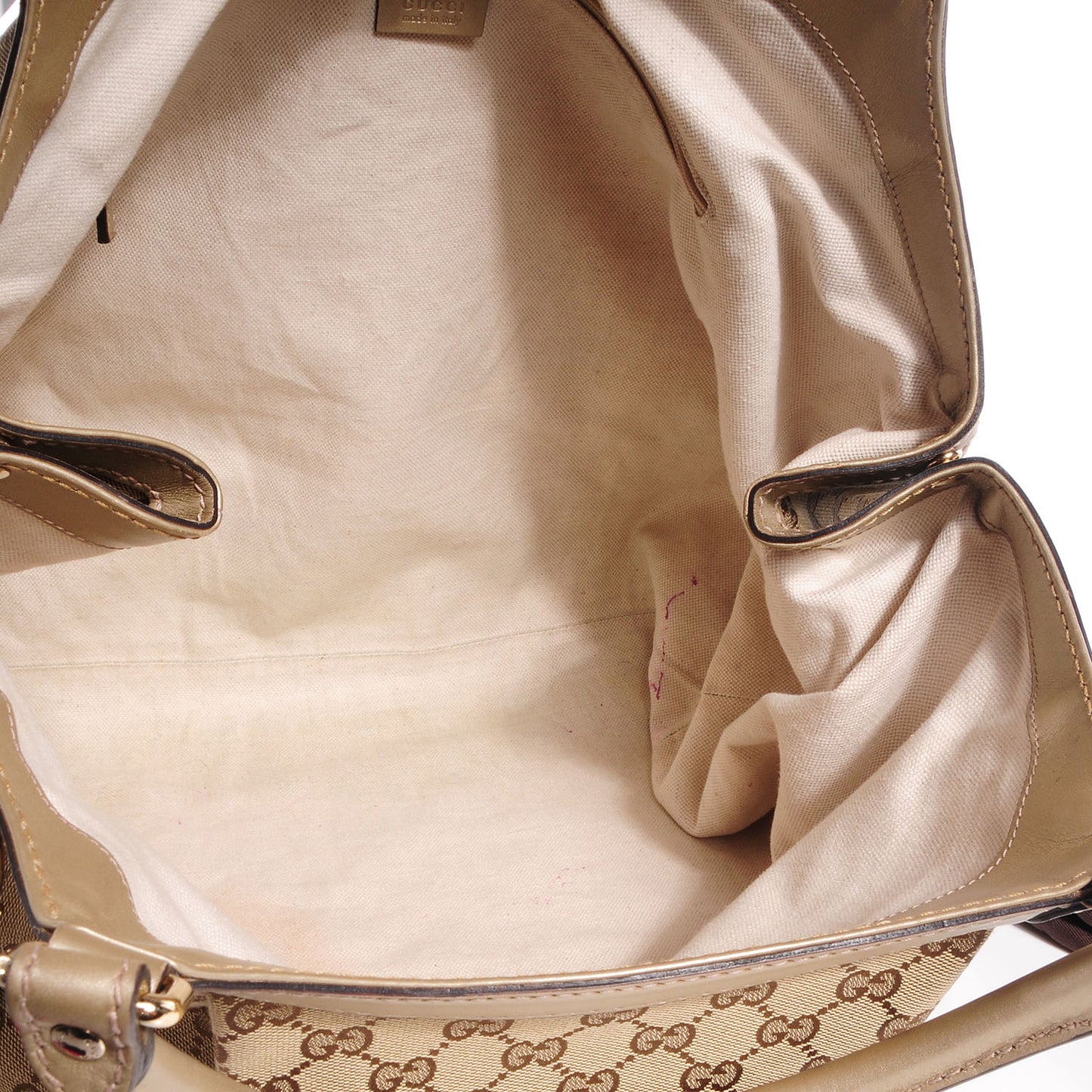 Monogram Large Sukey Tote Beige Champagne