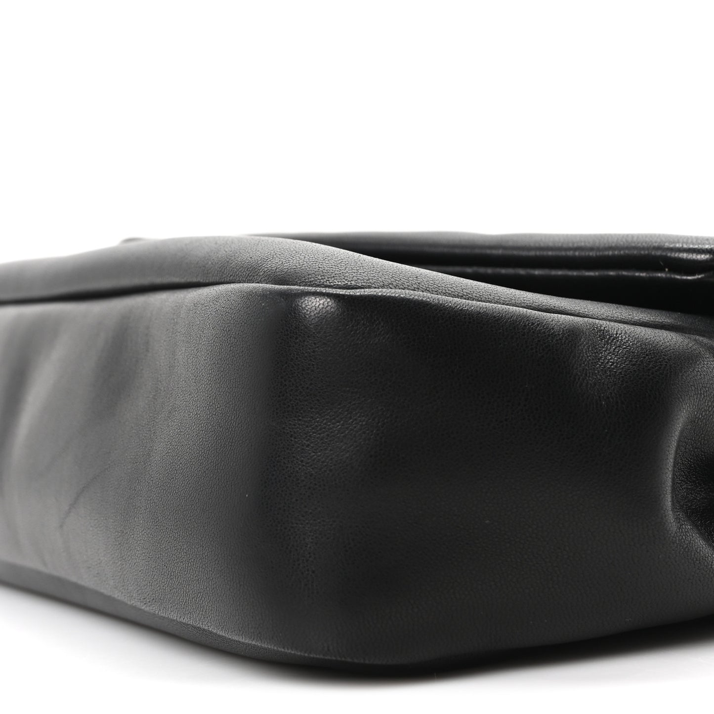 Plunged Lambskin Calypso Black