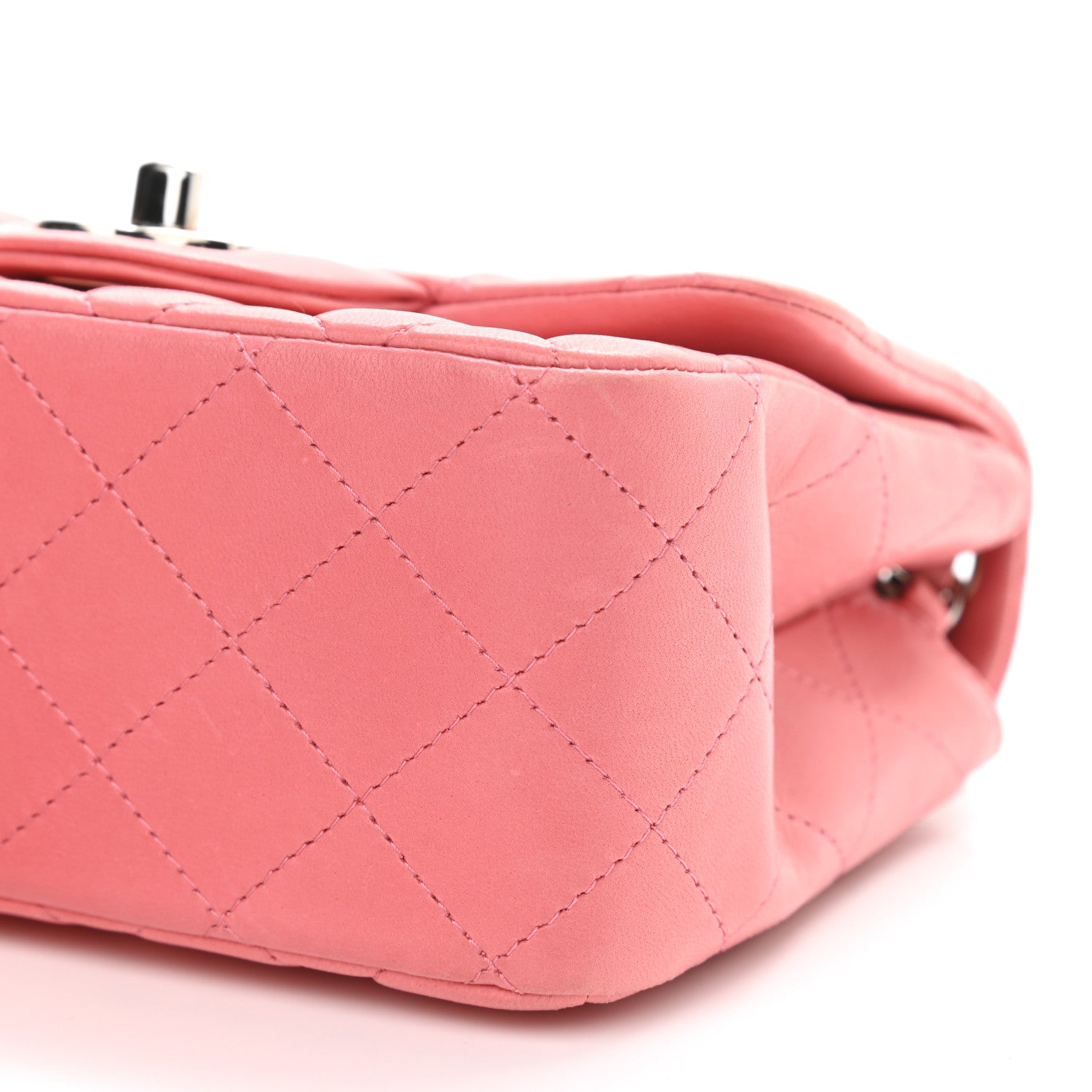 Chanel Lambskin Quilted Mini Square Flap Pink 10 of 10