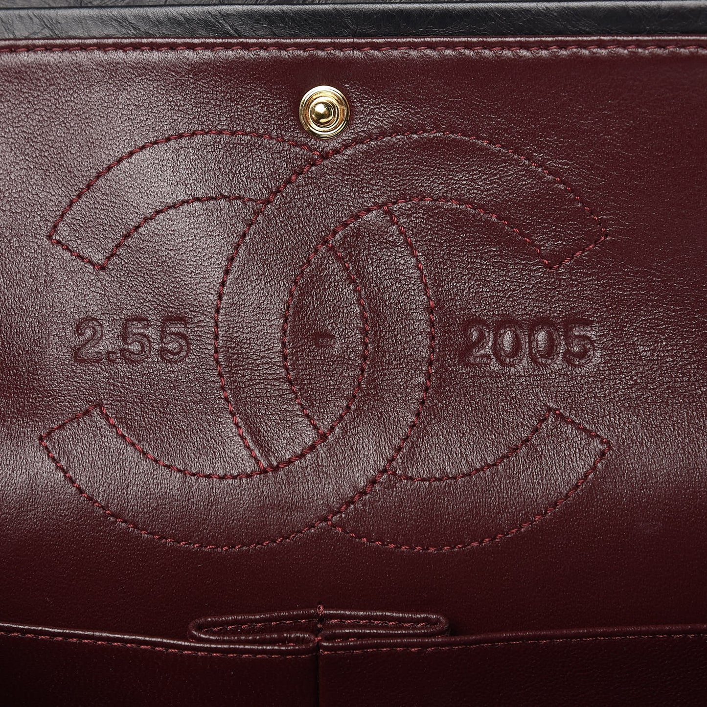 Aged Calfskin 50th Anniversary 2.55 Reissue 225 Flap Black