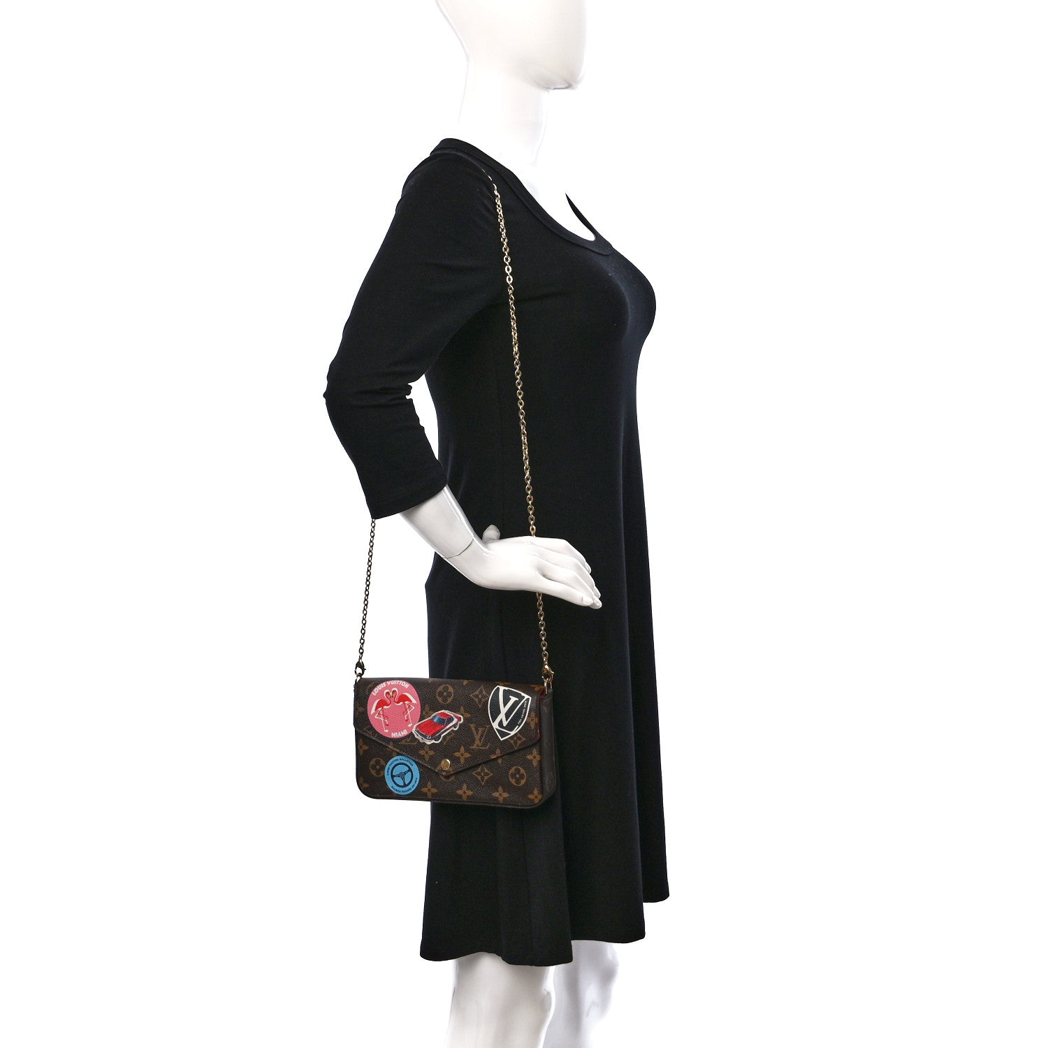 Louis Vuitton Monogram World Tour Pochette Felicie 2 of 10