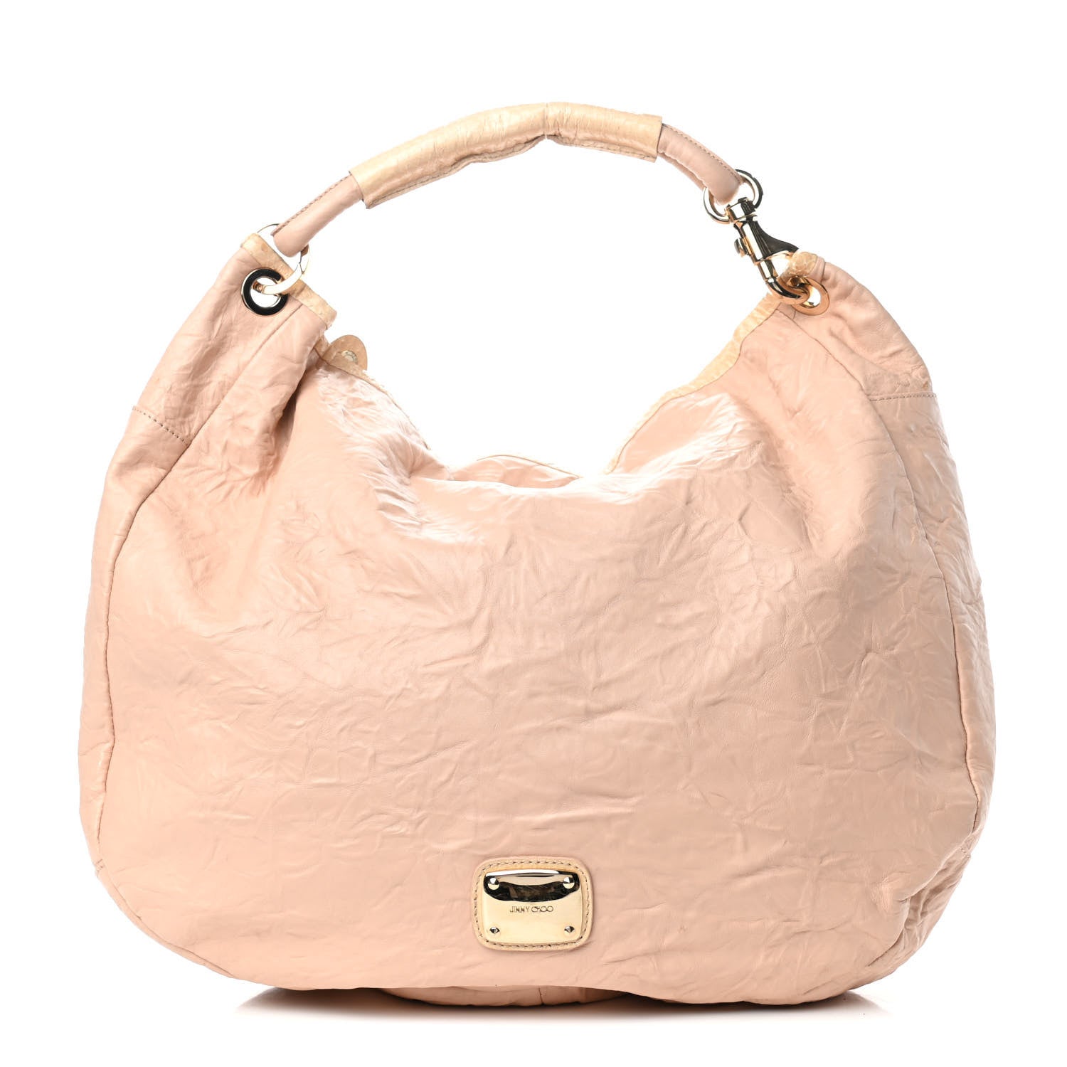 Jimmy Choo Nappa Snakeskin Sky Hobo Pink 1 of 9