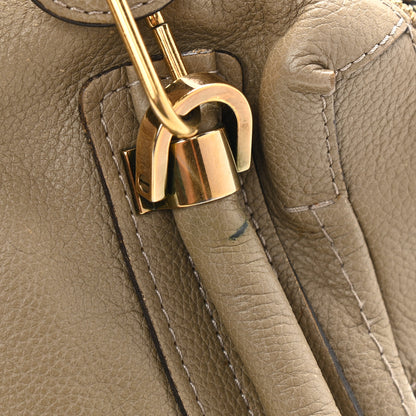 Chloe Calfskin Medium Paraty Barbour Khaki 10 of 13