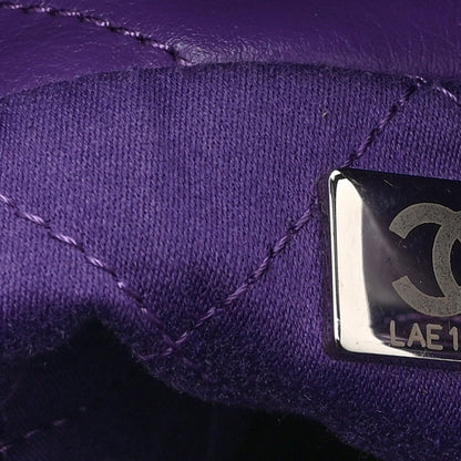 Chanel Shiny Calfskin Quilted Rainbow Mini Chanel 22 Purple 7 of 10