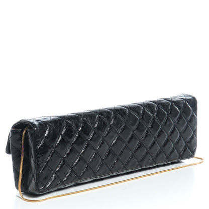 Chanel Glazed Calfskin 2.55 Reissue East West Clutch Black 3 of 8