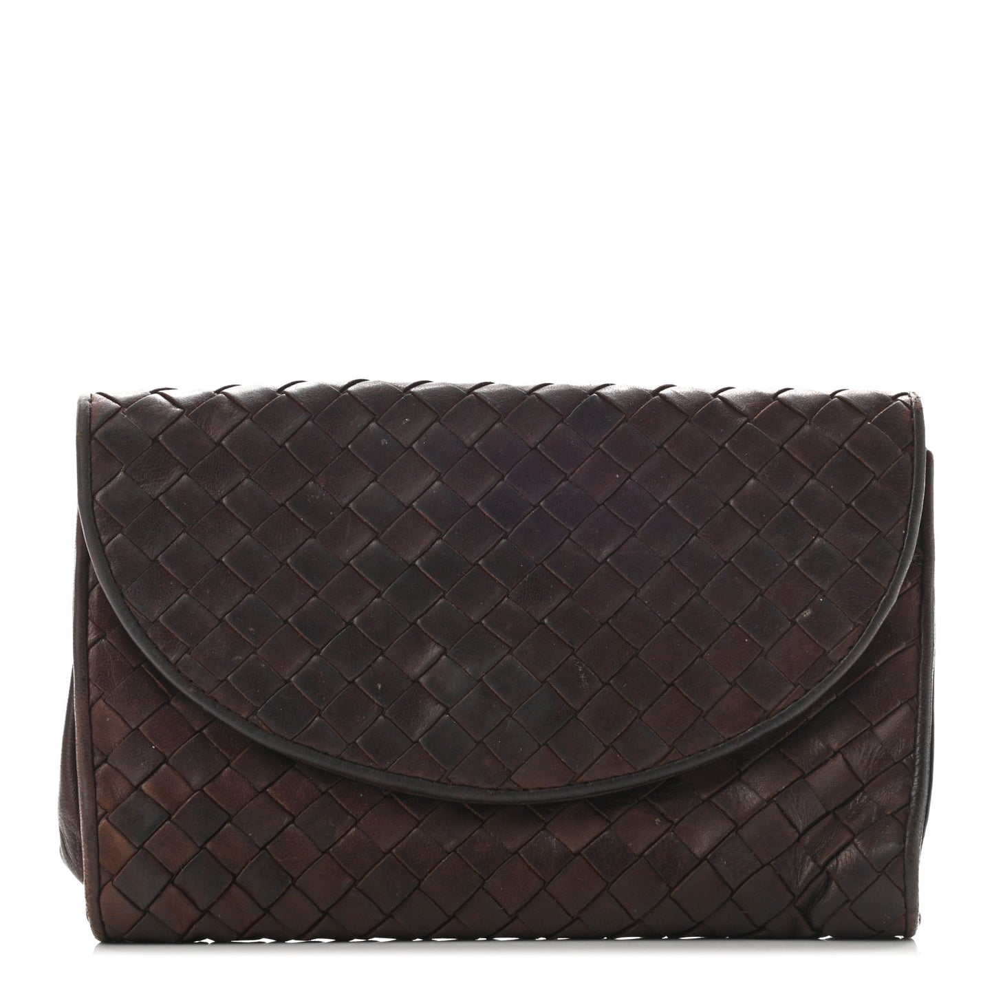 Nappa Intrecciato Flap Clutch