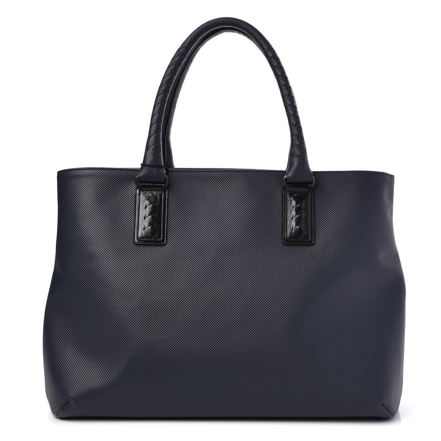 Rubberized Canvas Marcopolo Tote Dark Navy Nero