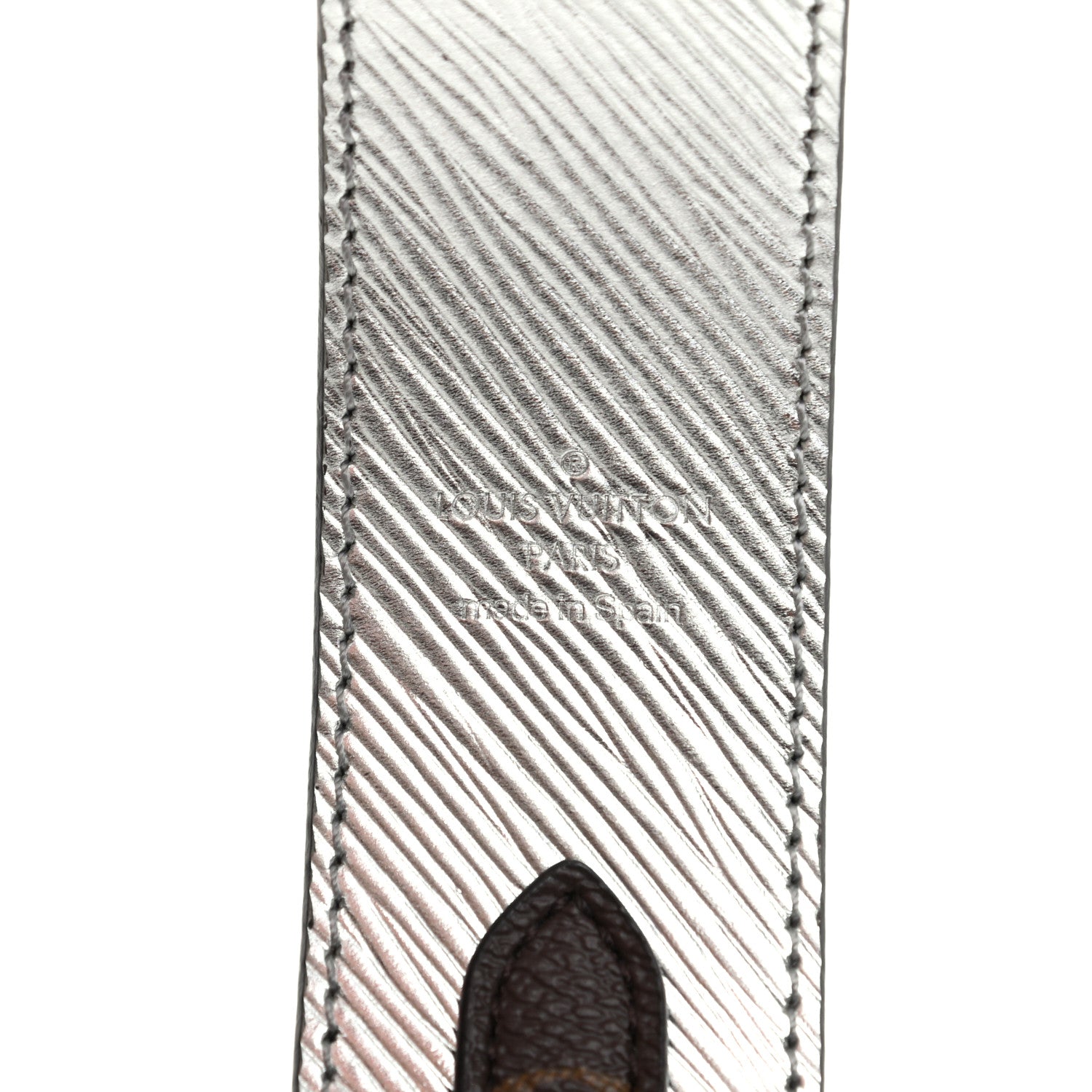 Louis Vuitton Epi Monogram Bandouliere Shoulder Strap Silver 3 of 4