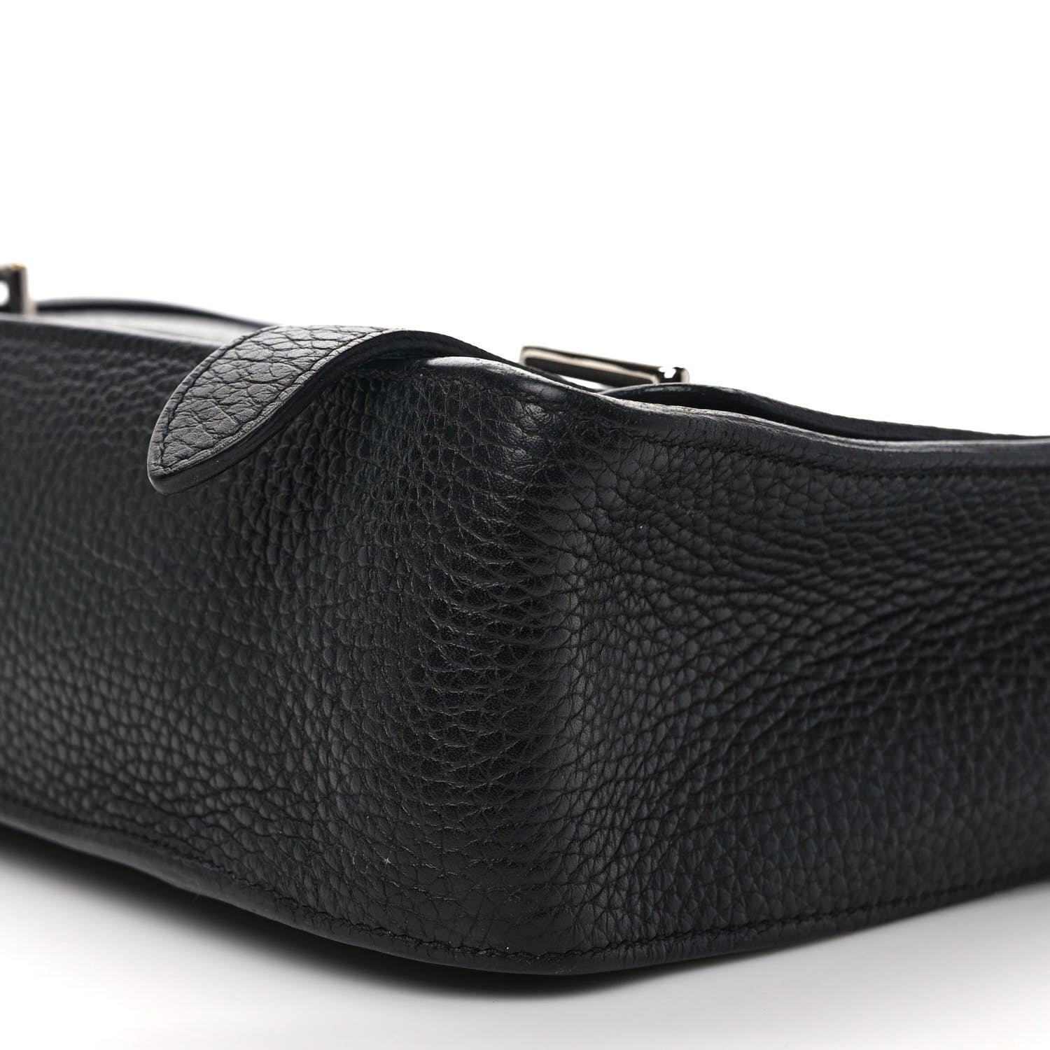 Hermes Taurillon Clemence Steve Messenger 28 Black Bleu Izmir 8 of 10