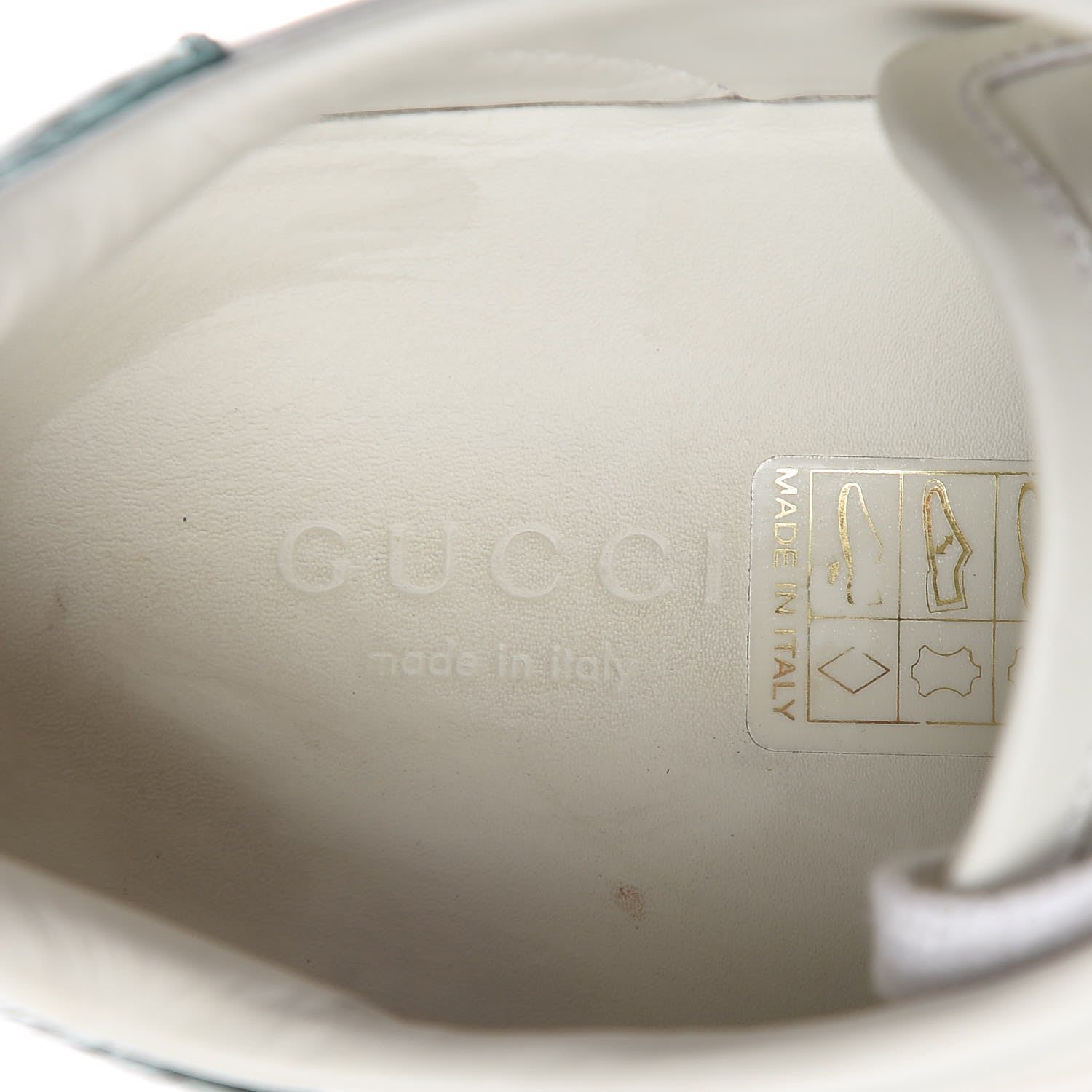 Gucci Calfskin Web Pearl Studded Womens Ace Sneakers 36.5 White 8 of 11