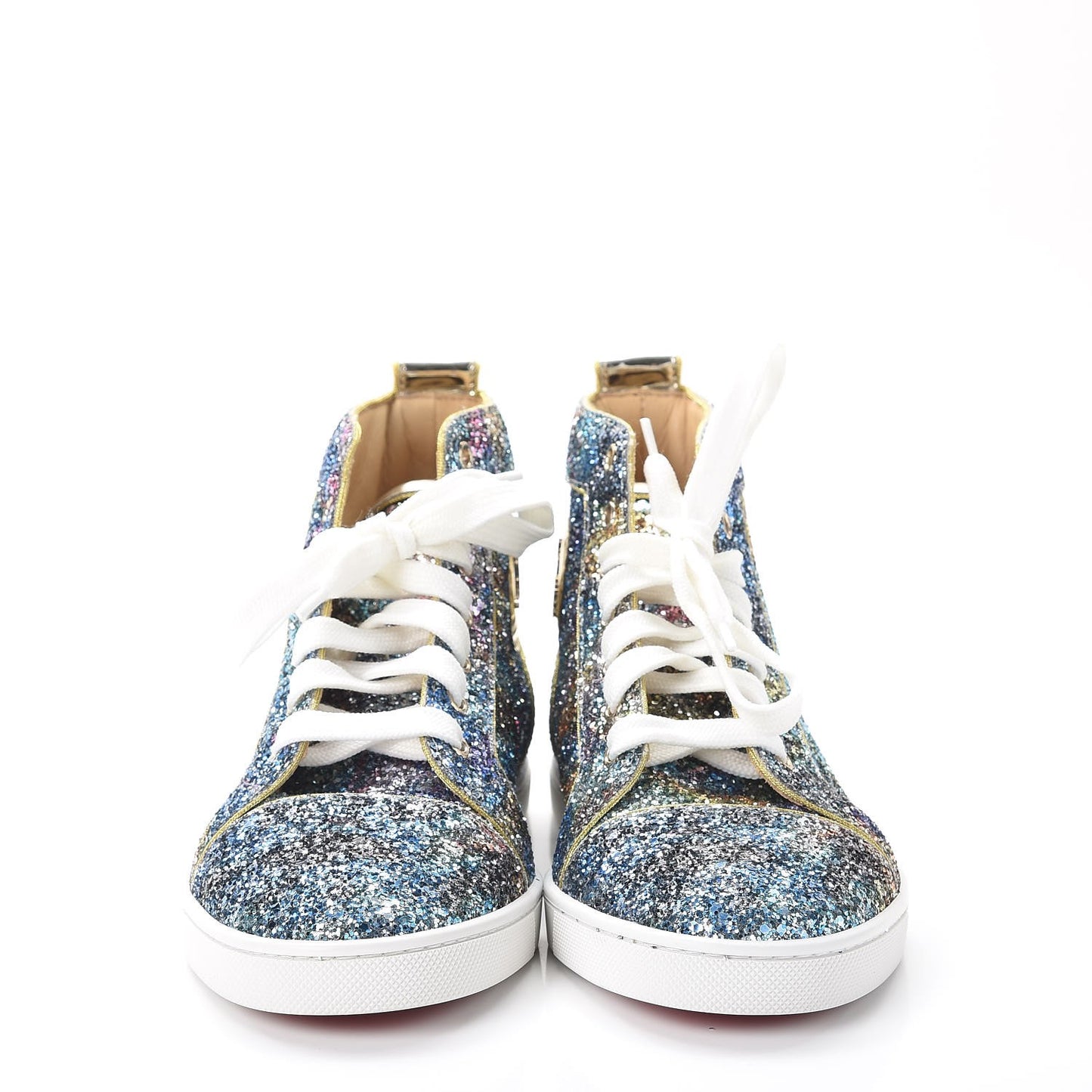 Glitter Bip Bip Flat Sneakers 38 Blue