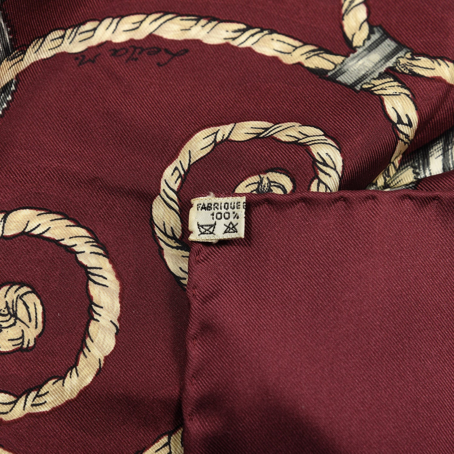 Hermes Jacquard Silk Jouvence Scarf 90 3 of 3