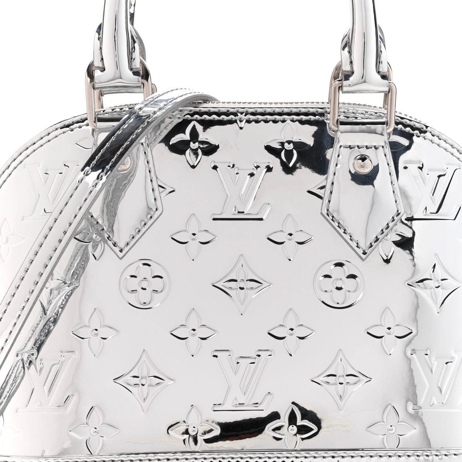 Louis Vuitton Monogram Miroir Alma BB Silver 7 of 10