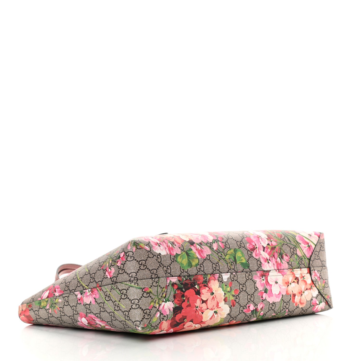 Gucci GG Supreme Monogram Blooms Medium Reversible Tote Beige Multicolor Dry Rose 6 of 22